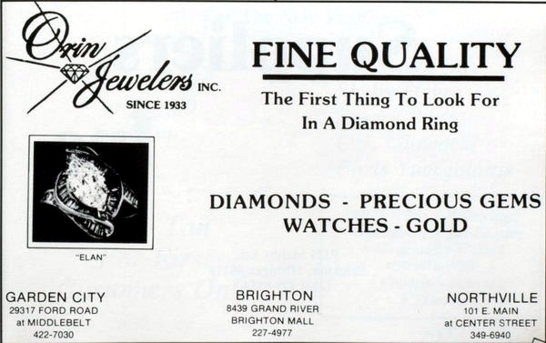 Brighton Mall - Orin Jewelers 1988